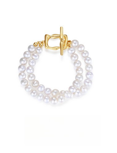 Double Pearl Bracelet for Women - Gift for Her