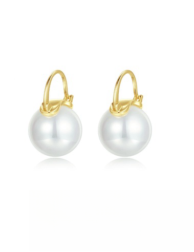 Pearl Hoops Earrings