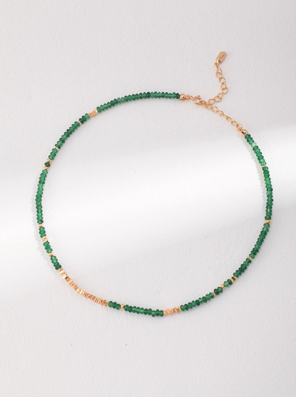 Sterling Silver Emerald Necklace