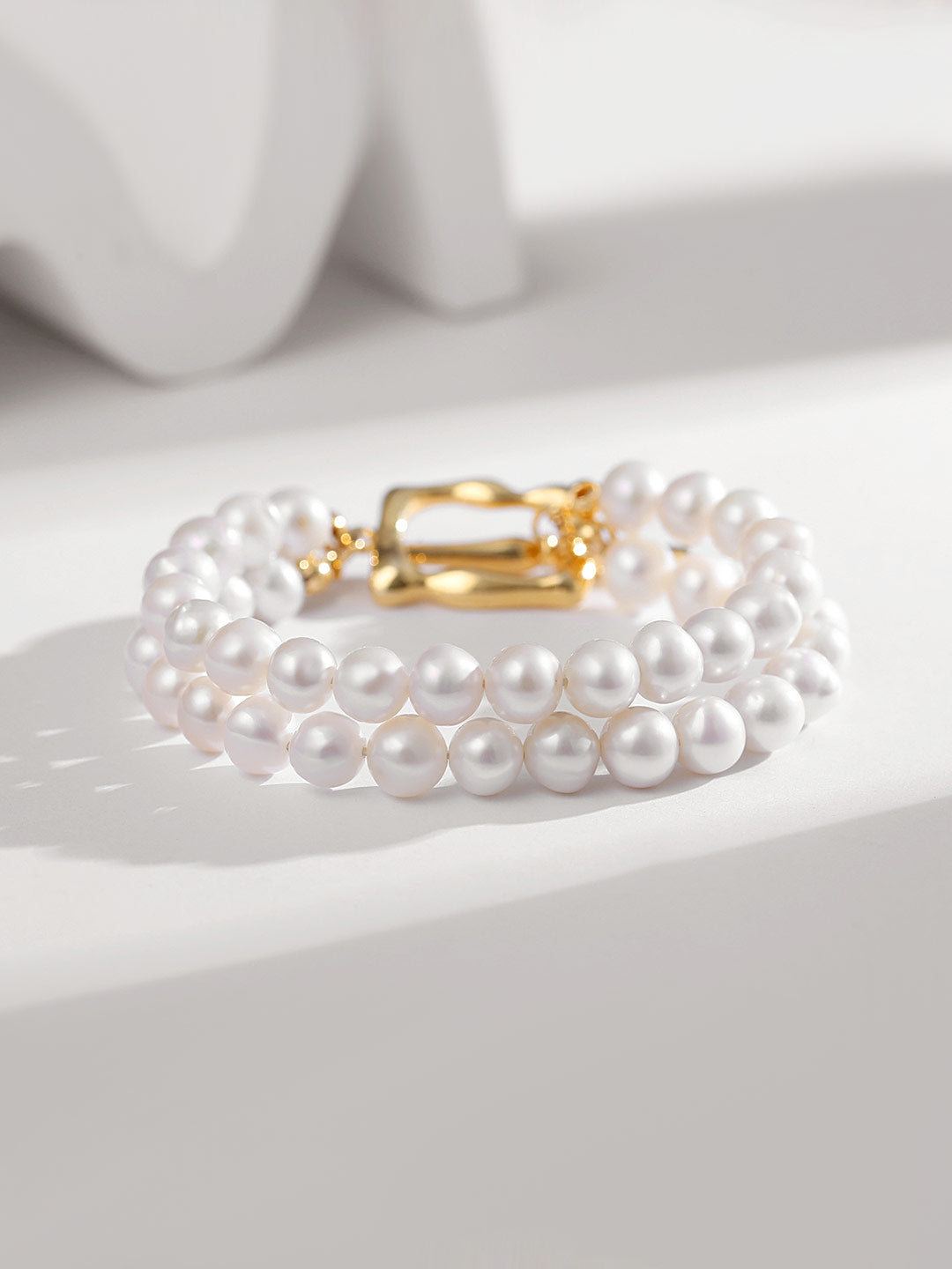 Double Pearl Bracelet for Women - Gift for Her