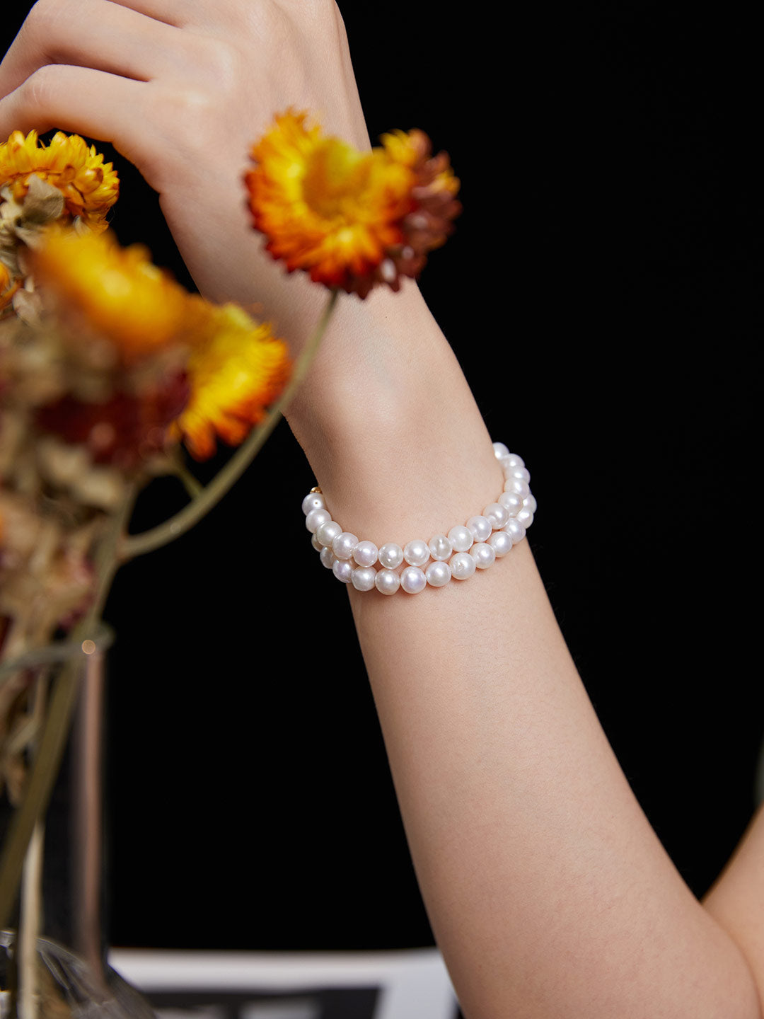 Double Pearl Bracelet for Women - Gift for Her