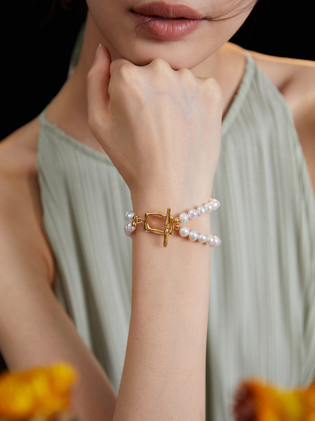 Double Pearl Bracelet for Women - Gift for Her